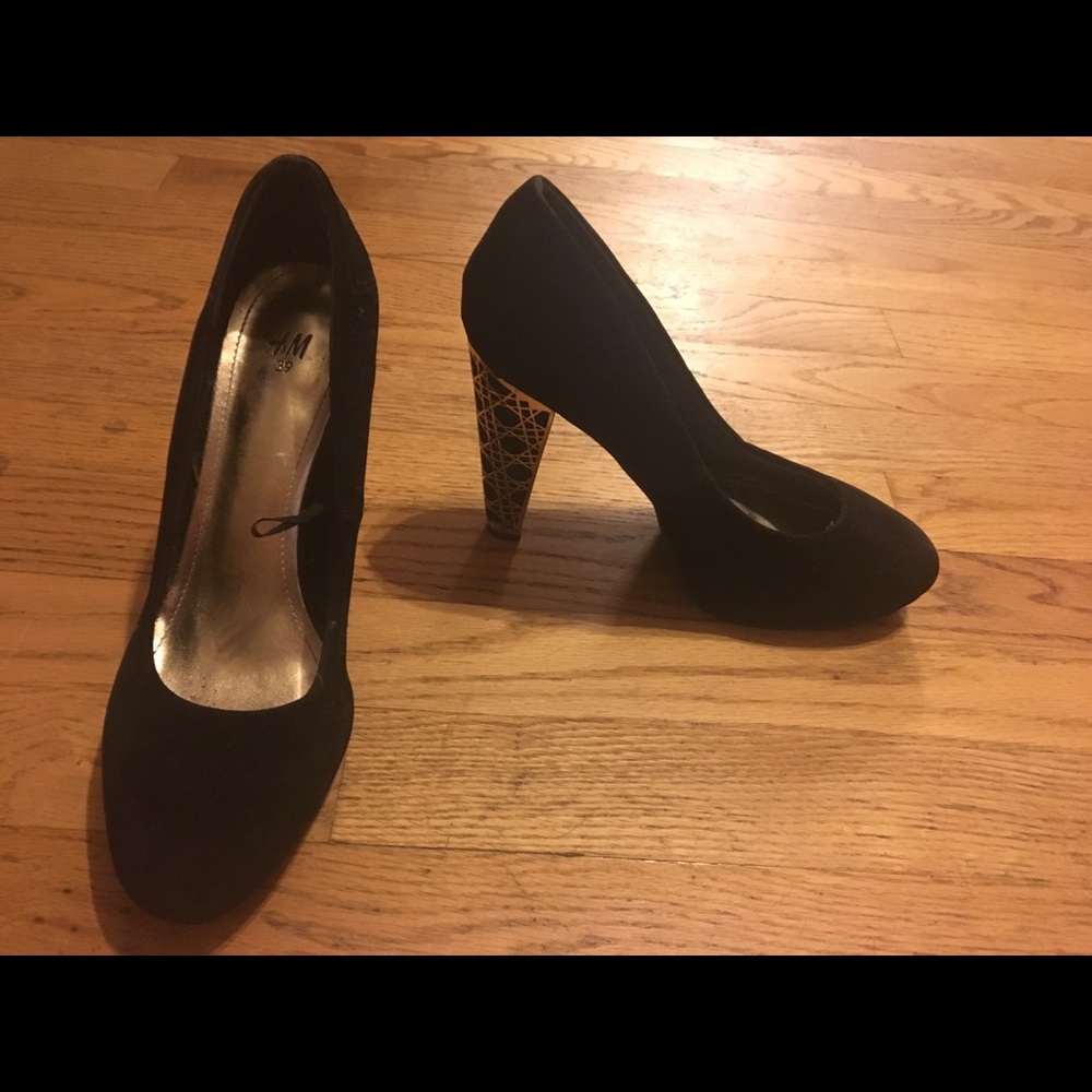 H&M black high heels